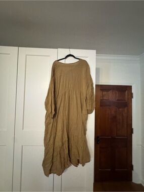 Little Cottonwood gauze, lily dress